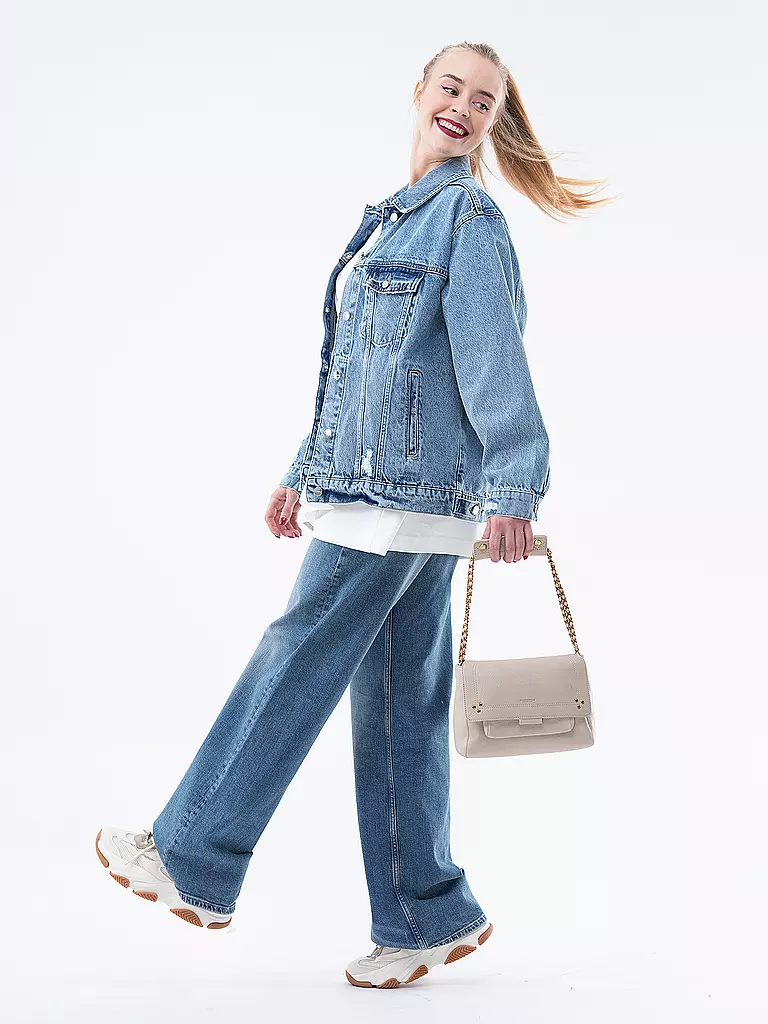 JEROME DREYFUSS Ledertasche - Umhängetasche LULU M  creme