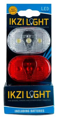 IKZI Kit éclairage ovale 3 leds batterie