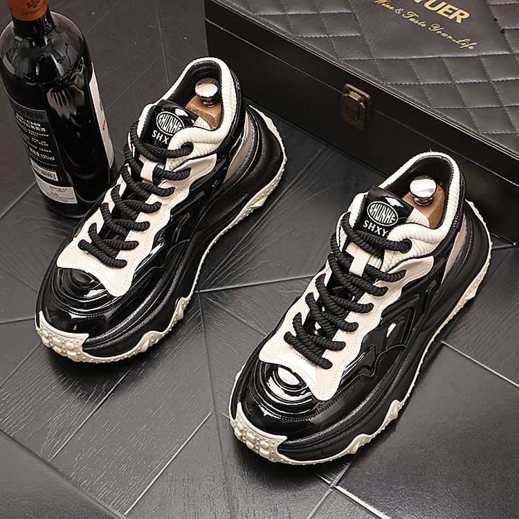 Mr Ozera - Color Block Platform Sneakers