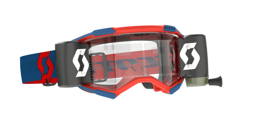 SCOTT Fury WFS Goggles, Mørkeblå/Neonrød