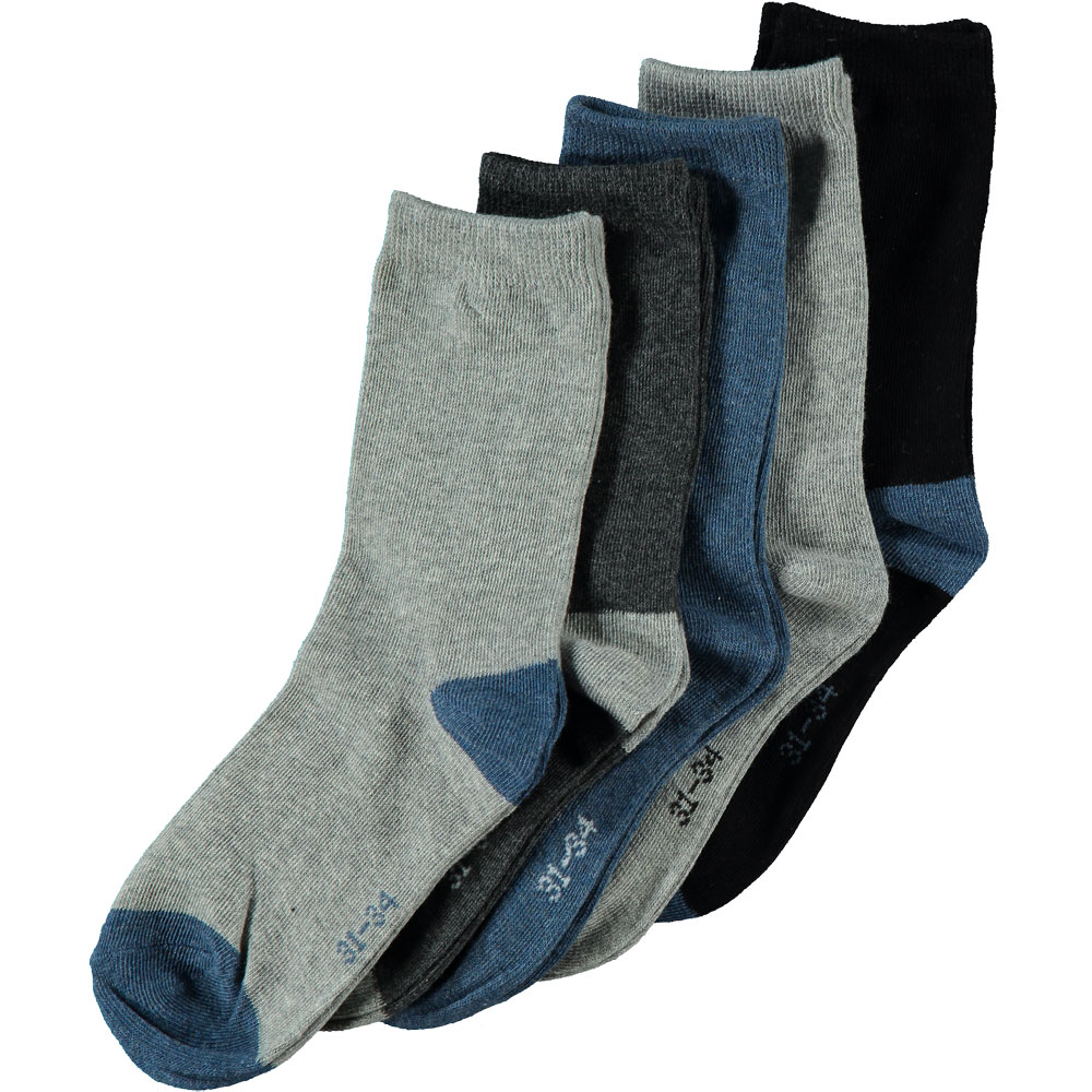 Jongens sokken Stretch  5-Pack Lichtblauw kopen? Goed en goedkoop