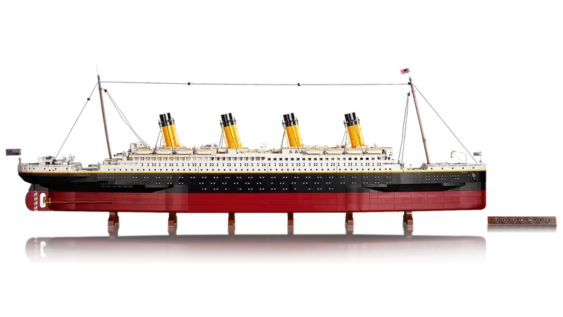 (9090-tlg. Set) Icons Klemmbausteine Spielzeug Kreuzfahrtschiff Modell Bausatz (10294) - Titanic