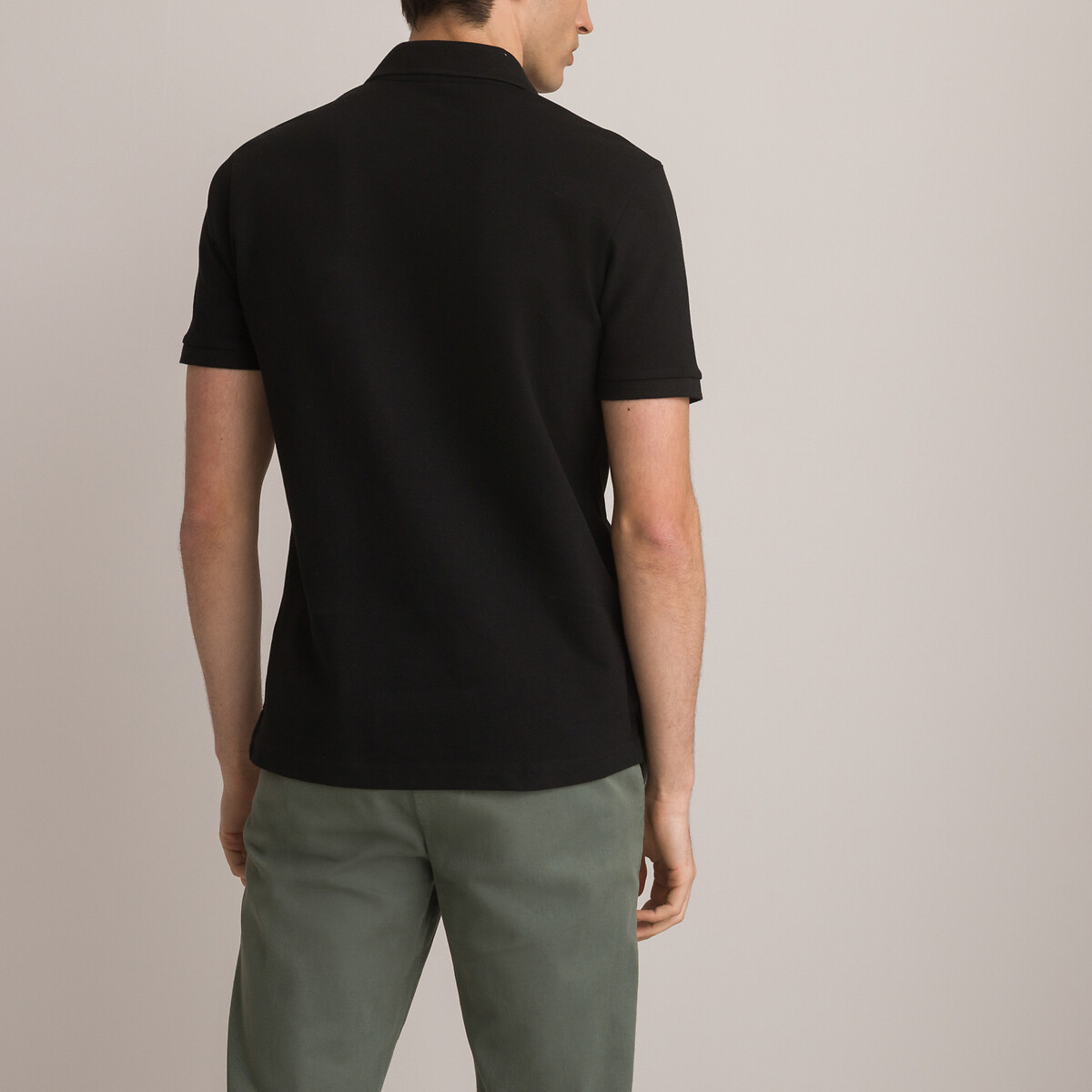 COLEÇÕES LA REDOUTE<br>Camisa polo de manga curta, bordada, Signature