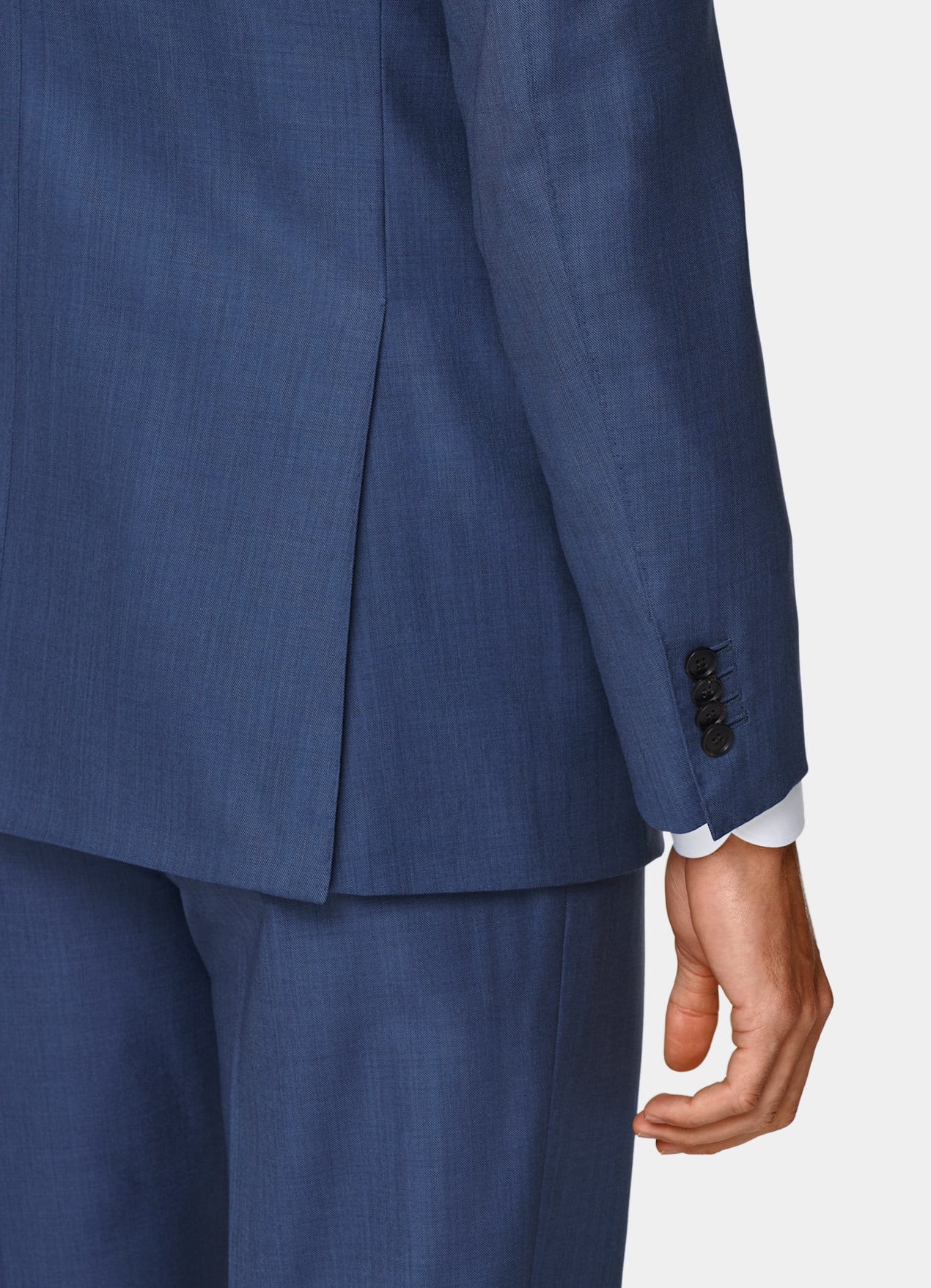 Costume trois pièces Lazio coupe Tailored bleu moyen