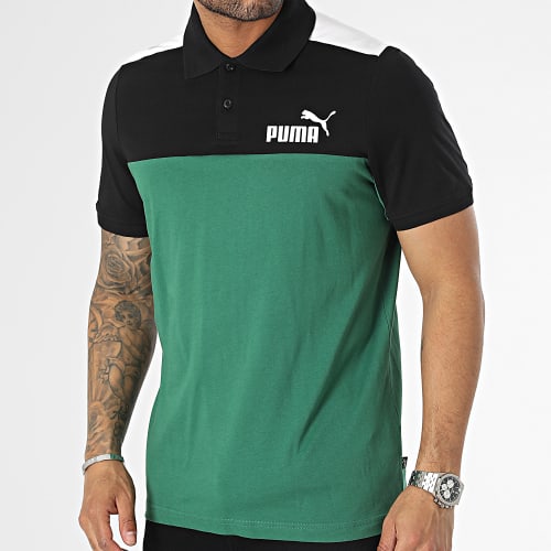 Polo Manches Courtes 848004 Noir Vert