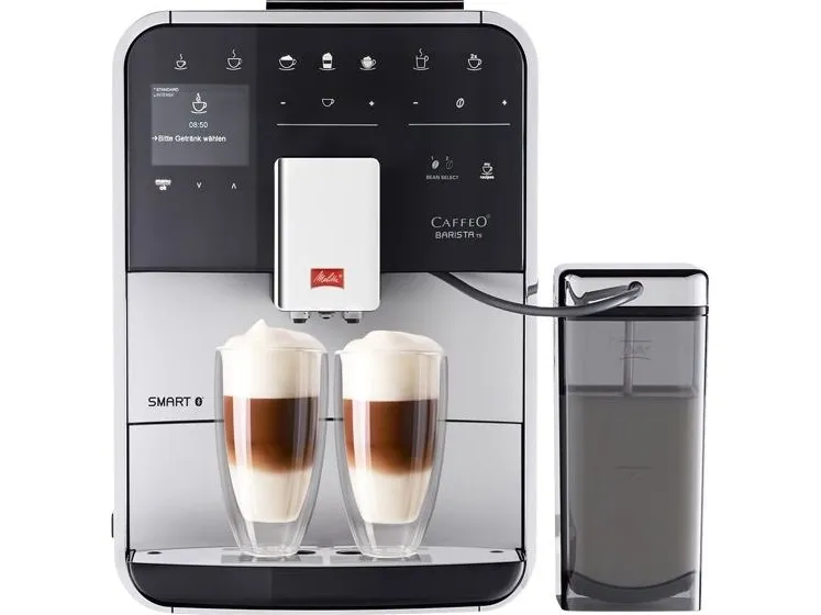 Melitta CAFFEO Barista TS Smart - Automatisk kaffemaskine med mælkeskummer - 15 bar - sølv