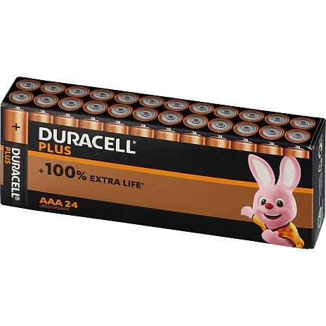 Duracell Plus AAA batterier 24-pak