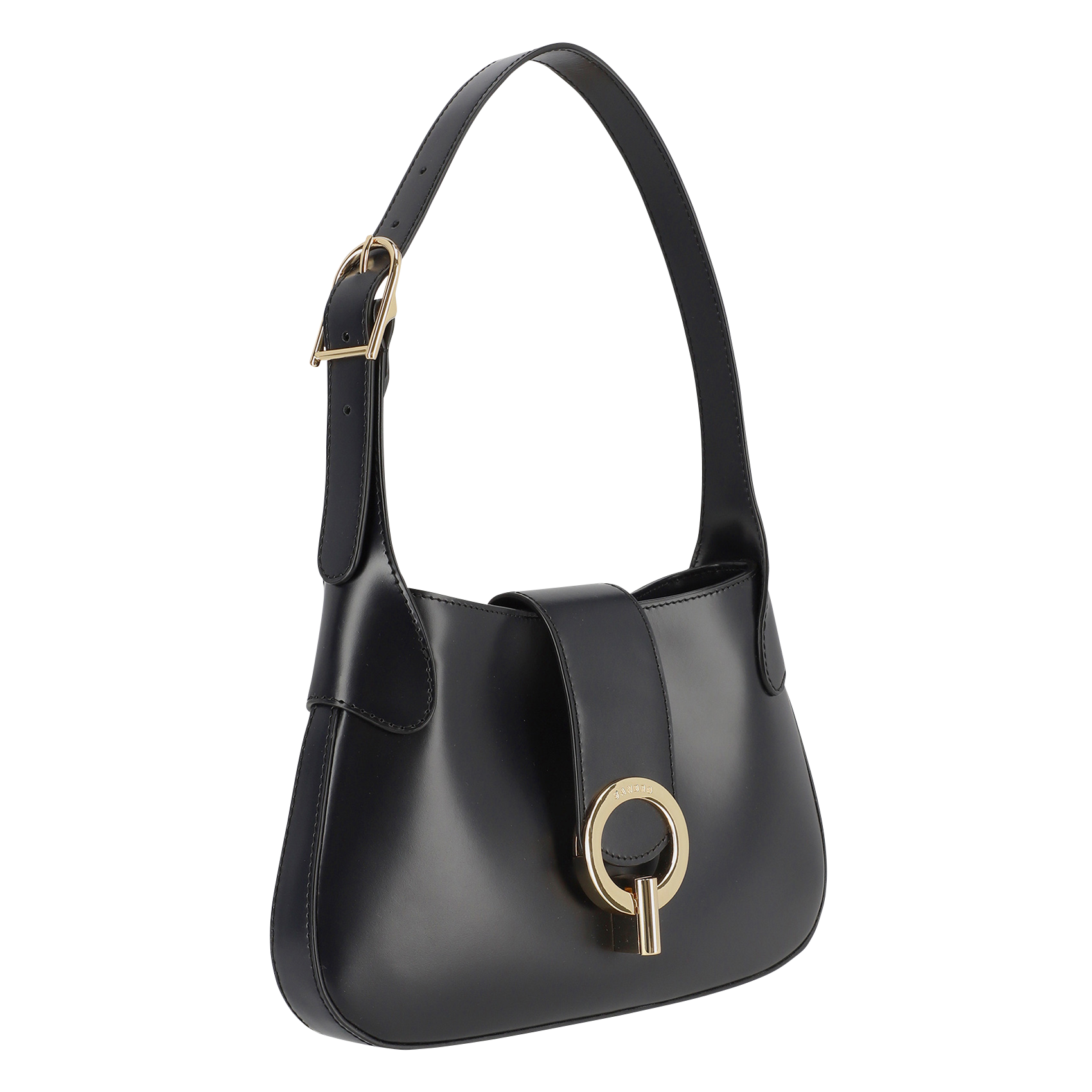 Sac en cuir lisse | Noir