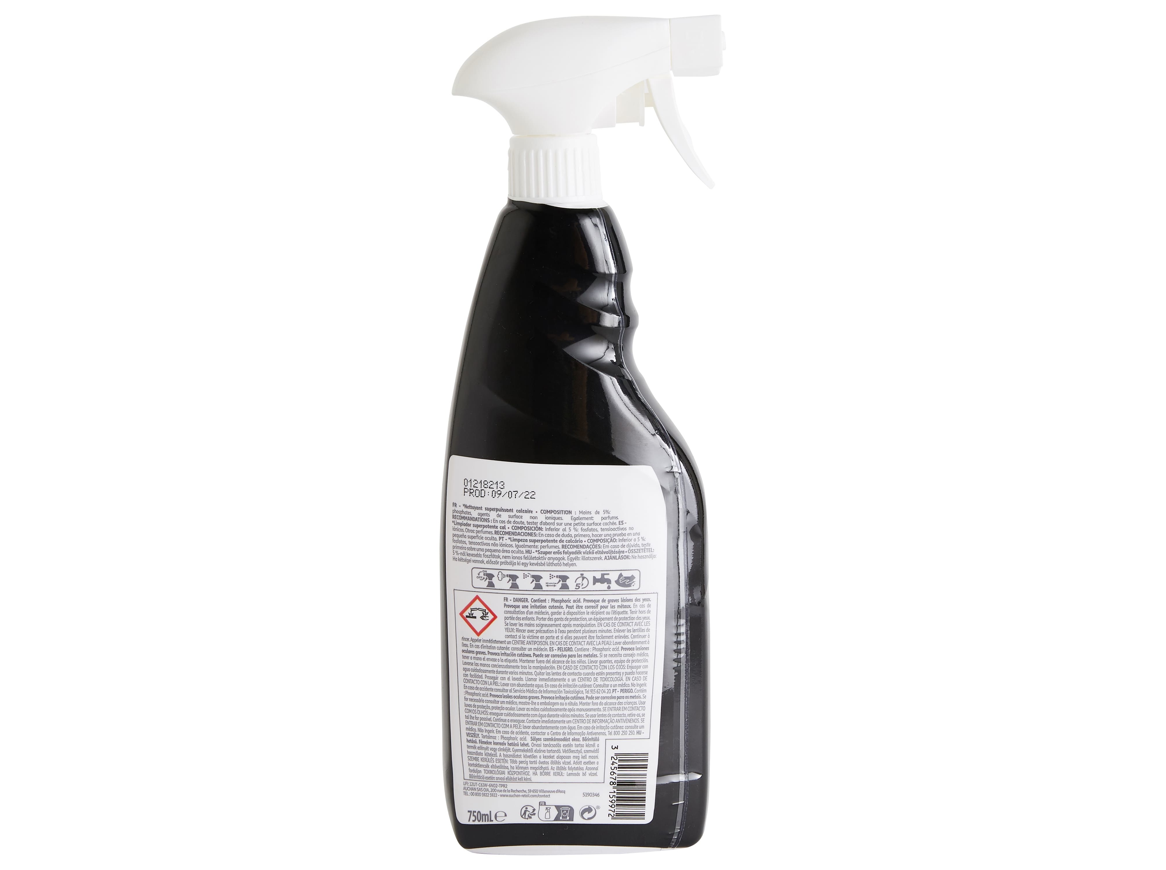 SPRAY AUCHAN POWER WC ANTICALCÁRIO 750ML