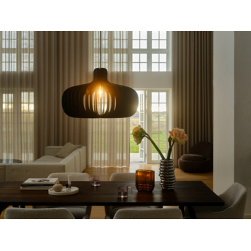 Nordlux hanglamp Hazo zwart hout ø 65,5 cm - 60W - E27
