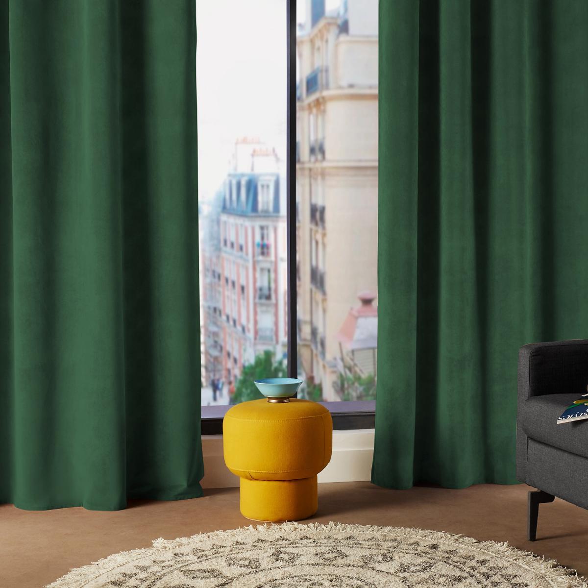 RIDEAU LILOU VERT 140X260CM