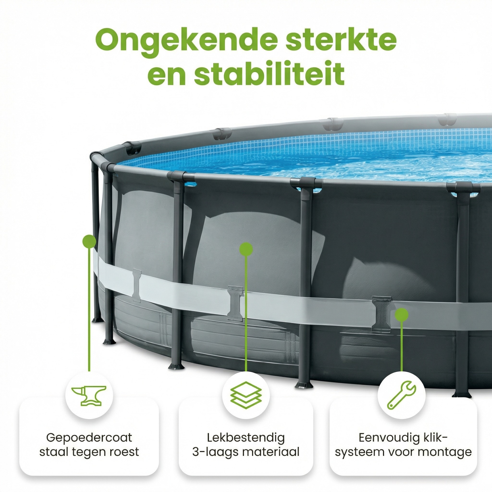 Intex ultra xtr 610x122cm zwembad – 5-delig