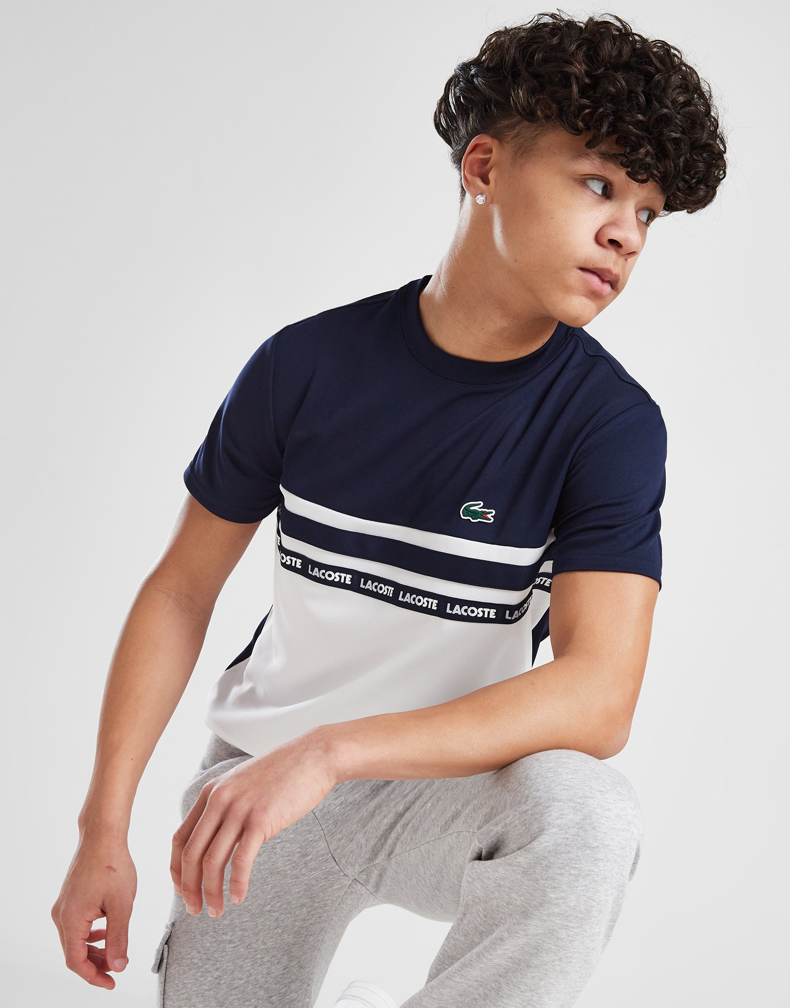 Lacoste T-shirt Tape Colour Block Junior