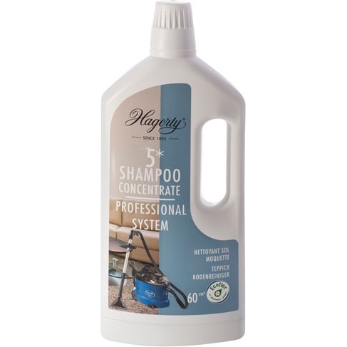 Shampooing concentré 5* - tapis, tissus pour injecteur et extracteur - 1 L