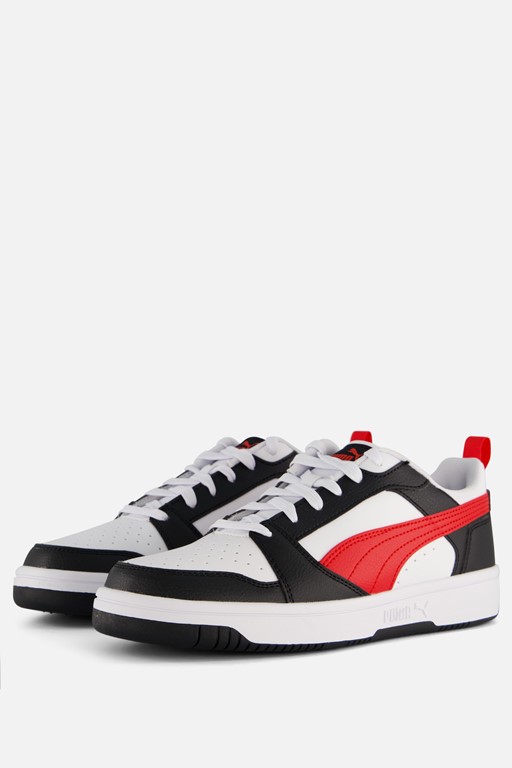 Puma Rebound v6 Low Sneakers wit Imitatieleer