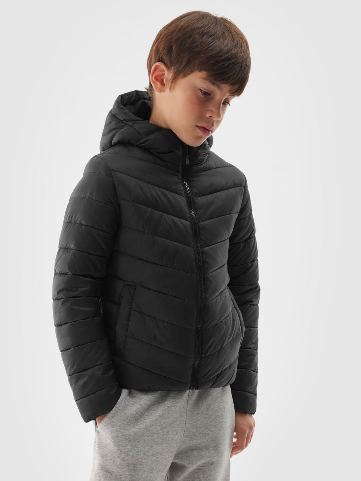 4F Steppjacke mit Kapuze