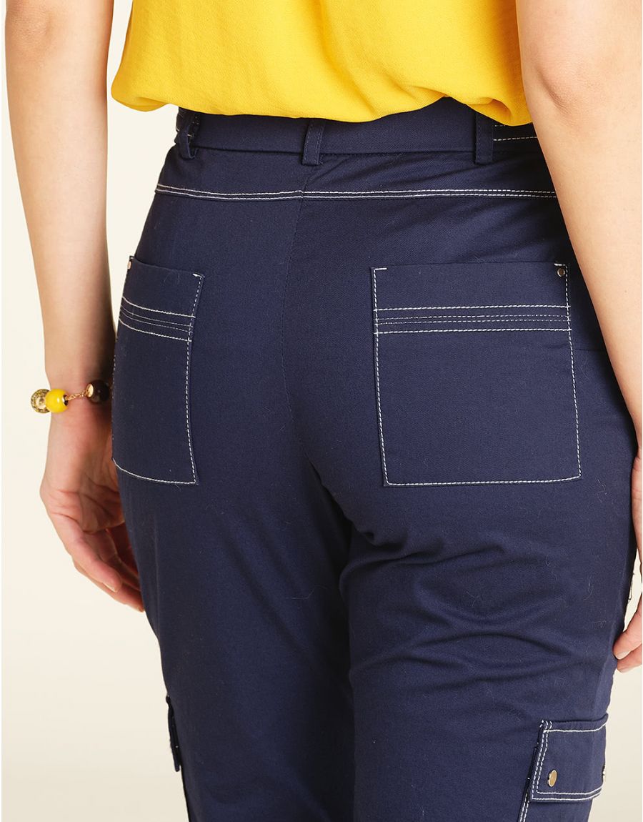 Pantalon treillis bleu