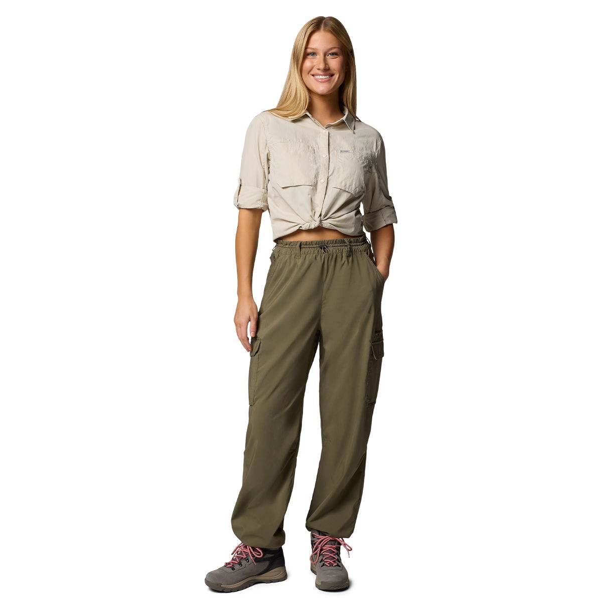 Columbia Skien Valley Cargo Pants, dame (Stone Green) - Spejder Sport