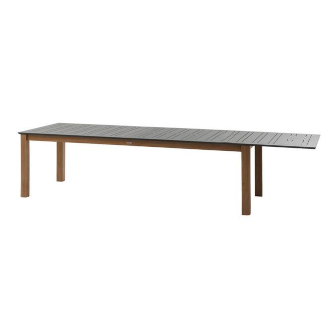 Table de jardin extensible rectangulaire MICEIRA Graphite & Honey