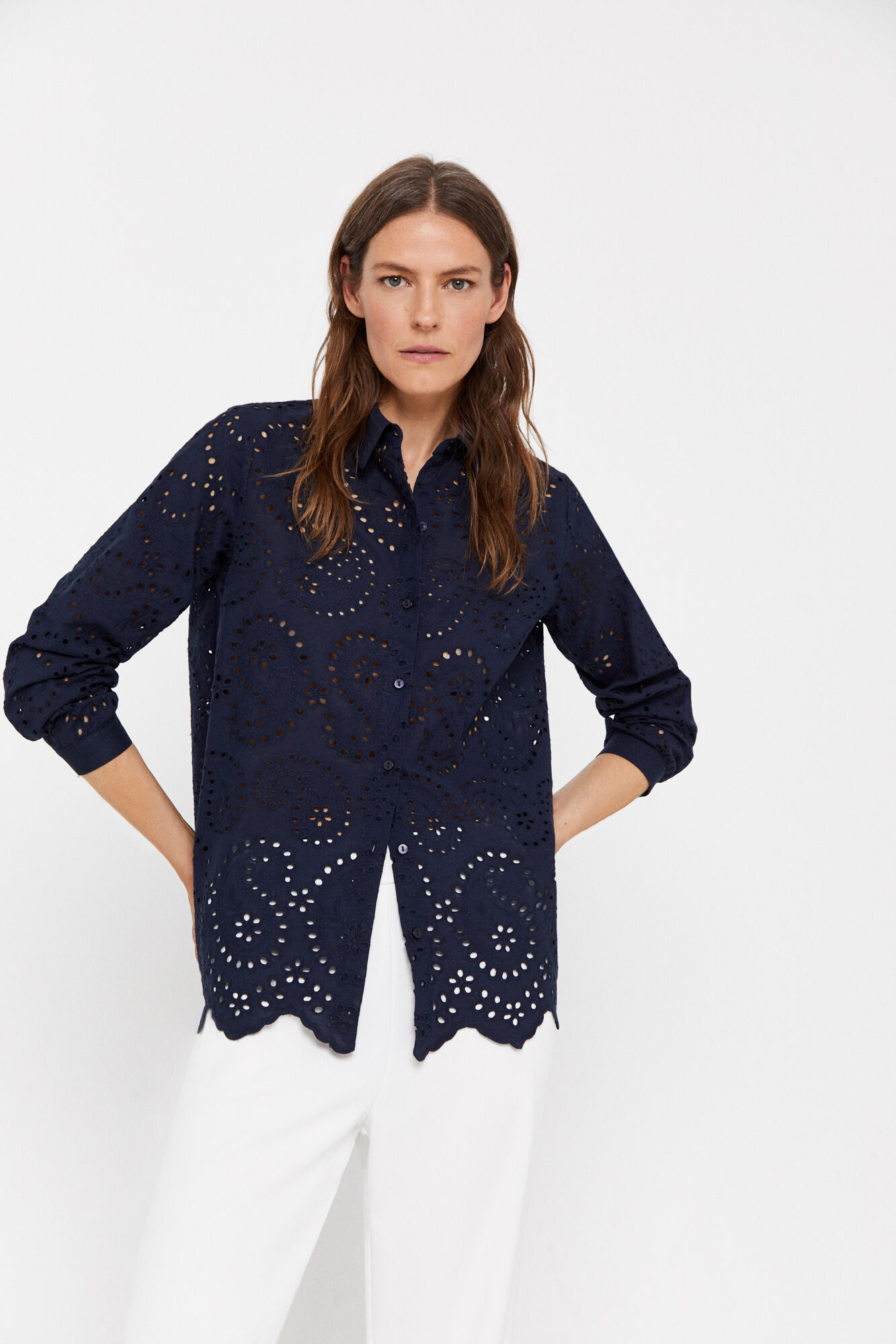 Camisa Schiffly - Azul marinho