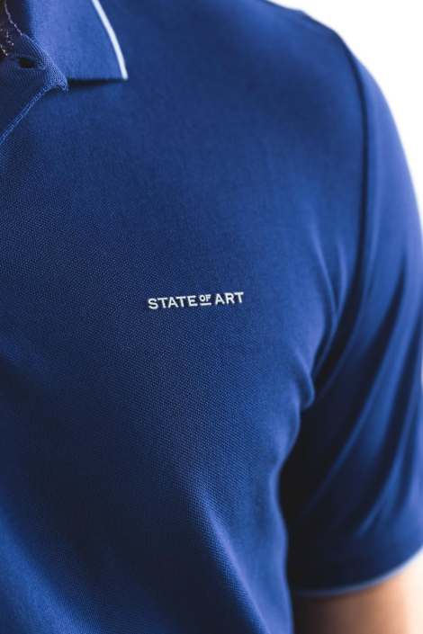 State of Art blauwe heren polo
