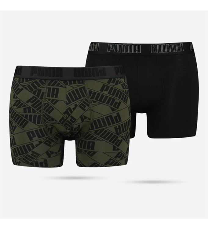 PUMA Men Print Boxer 2P