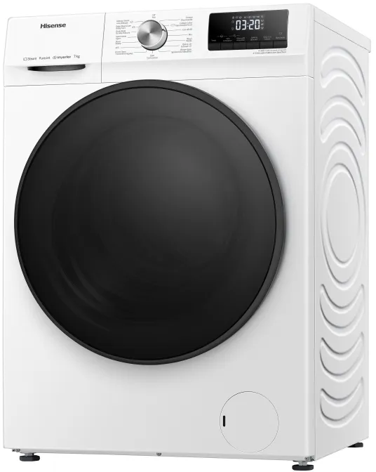 Hisense WFQA7014EVJM - Vaskemaskine - bredde: 60 cm - dybde: 54 cm - højde: 85 cm - frontbetjening - 7 kg - 1400 rpm