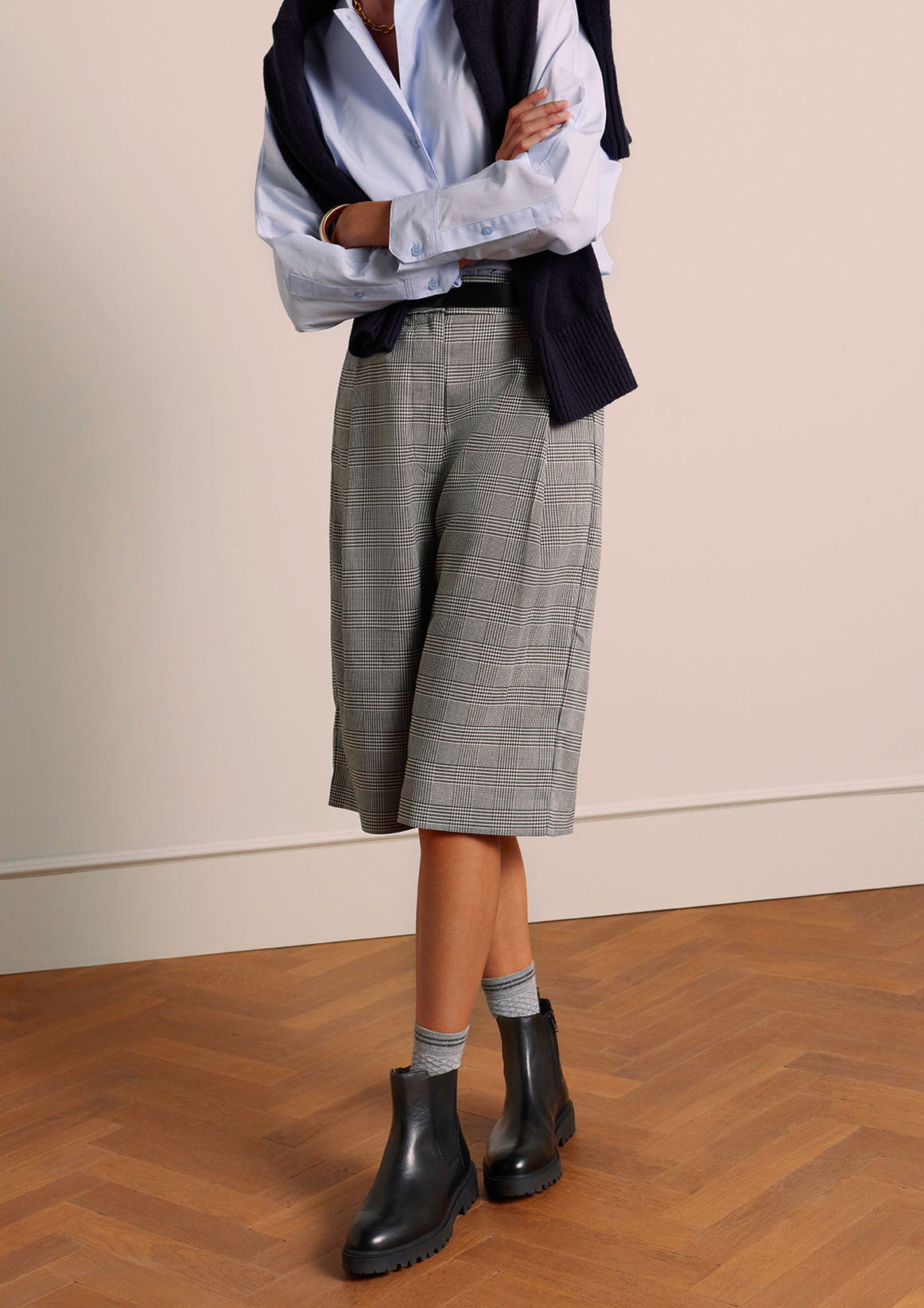 Zwarte leren chelsea boots