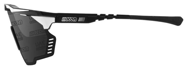 Scicon Sports Aeroshade Kunken Monogram Lunettes De Soleil De Performance Sportive (Scnpp Multimiror Silver Eau Monogramme/Boulon Blanc Brillant)