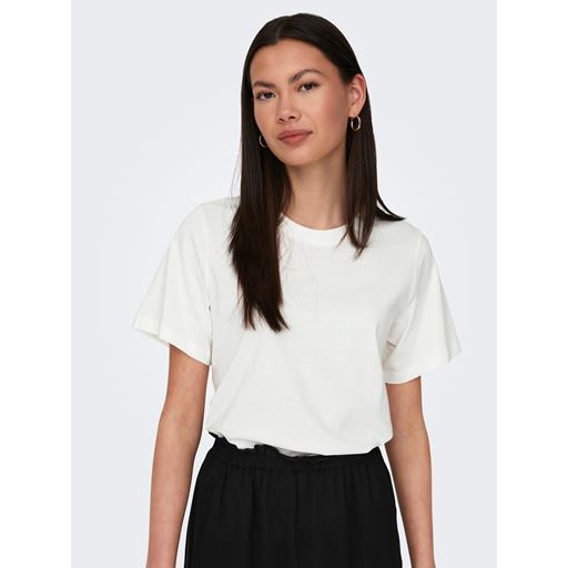 JDY Pisa Kortærmet T-shirt, Cloud Dancer, M