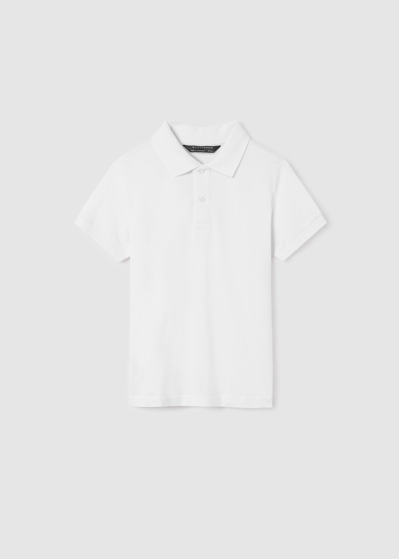 Camisa polo de manga curta em algodão sustentável para meninos