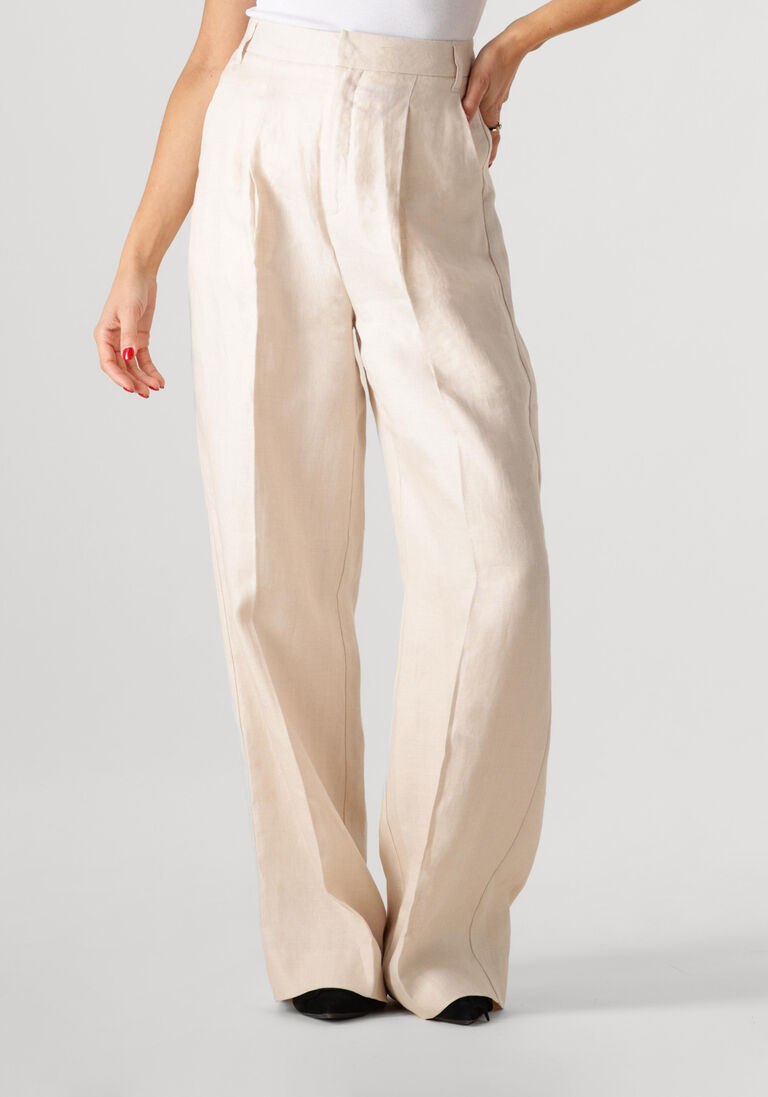 ecru copenhagen muse wijde broek nature white pant