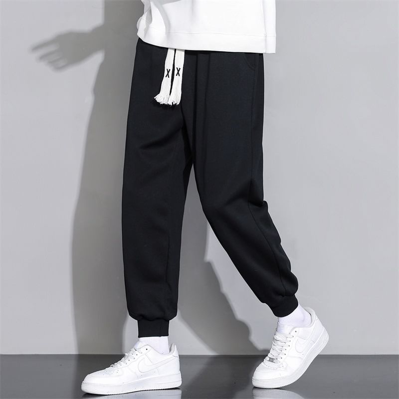 YIKES - Effen cropped joggingbroek met trekkoord in de taille