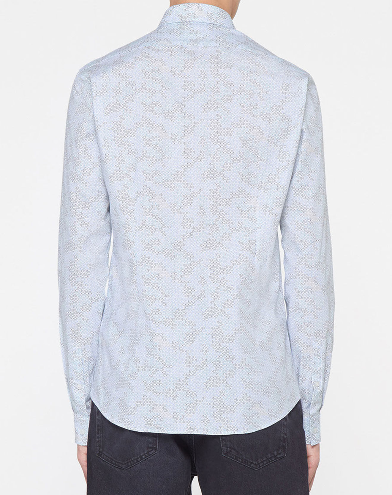 Calvin Klein Chemise extra slim imprimée CK bleu/blanc