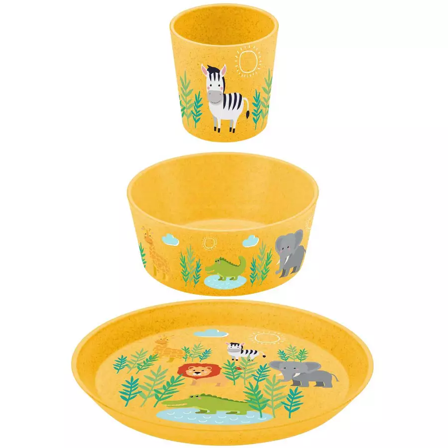 Koziol Kindergeschirrset 3er Set gelb