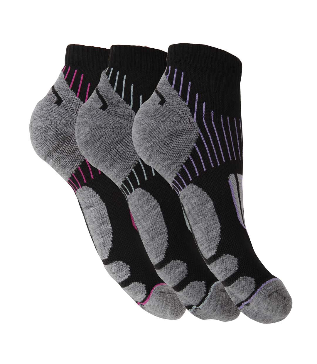 Chaussettes CYCLING - Femme (Noir / gris) - UTW506