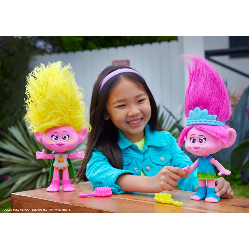 Trolls 3 Band Together Rainbow HairTunes Poppy Singing Doll