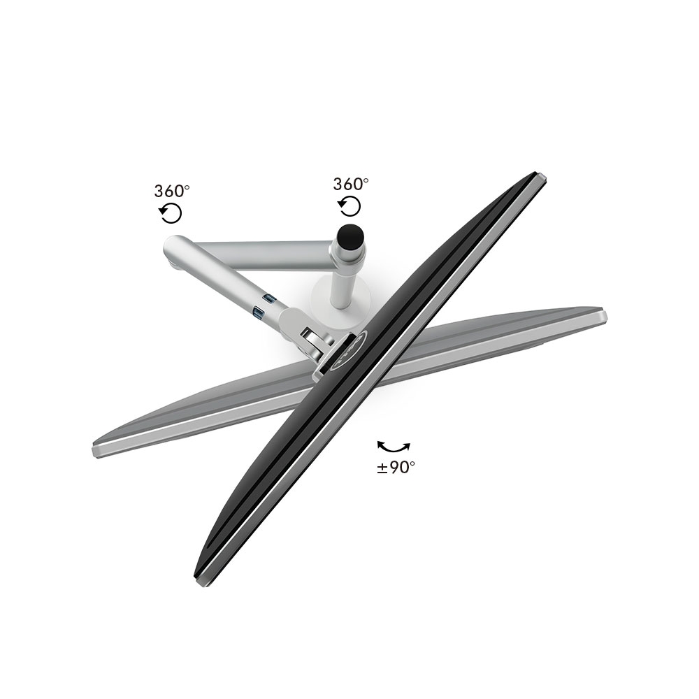 Schwenkbare Aluminium Monitor Tischhalterung Arm 17