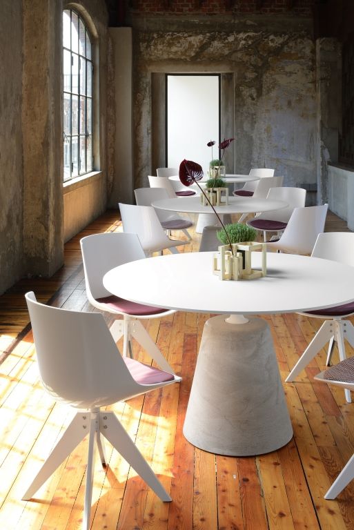 MDF Italia Rock table tafel wit 100