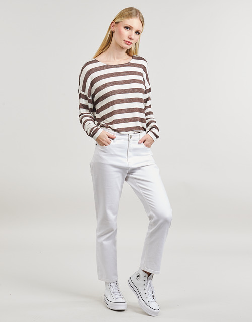 Only - ONLLIRA L/S STRING TOP JRS - Beige