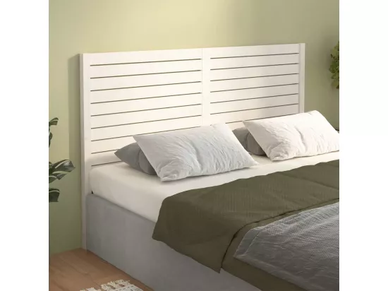 Tête de lit Blanc 166x4x100 cm Bois massif de pin