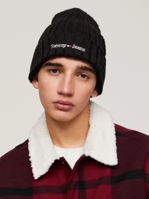 Gorro comprido canelado elevado