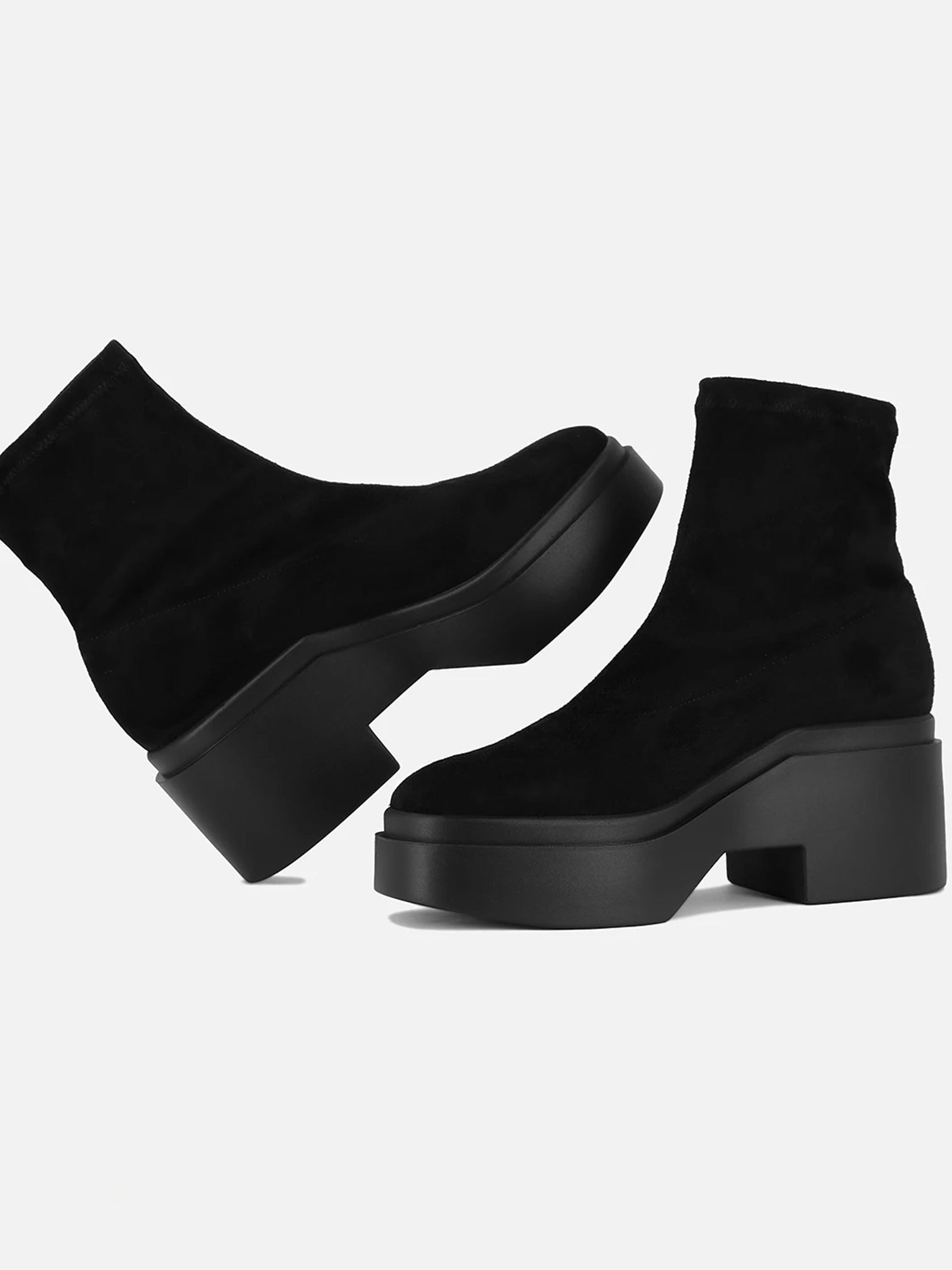 ANKLE BOOTS - NELLE ankle boots, suede lambskin black