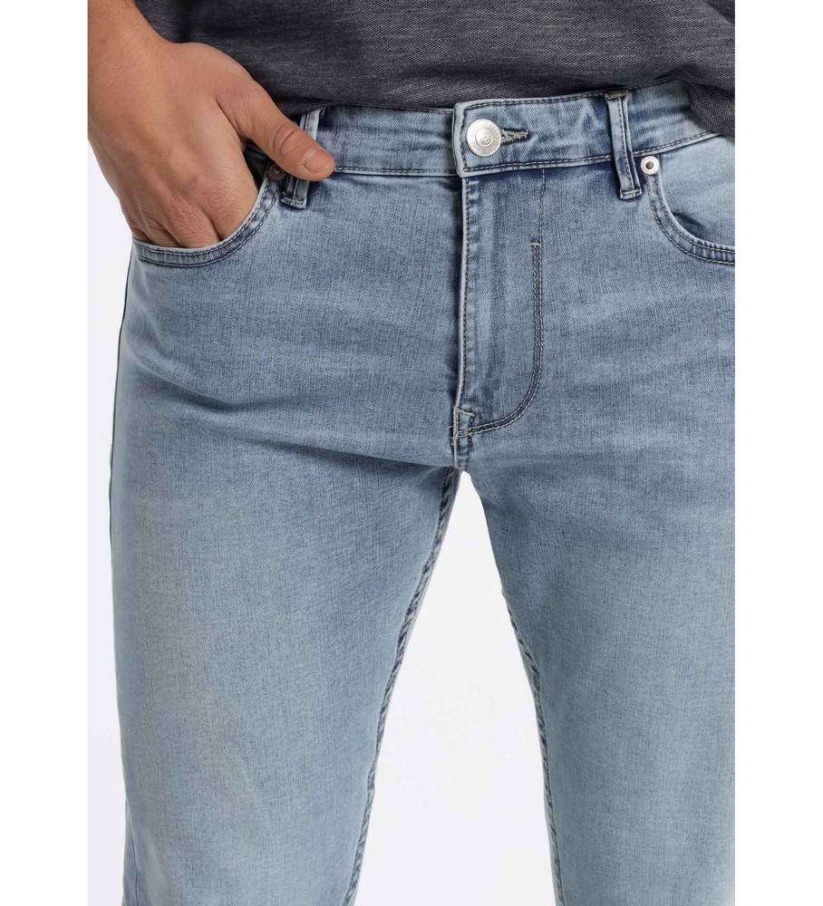 Calça jeans Six Valves Bleach Skinny Fit azul