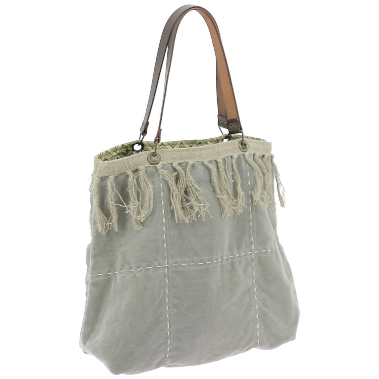 En Fil d'Indienne Sac Cabas Medium Boho beige - 40x40x12 cm