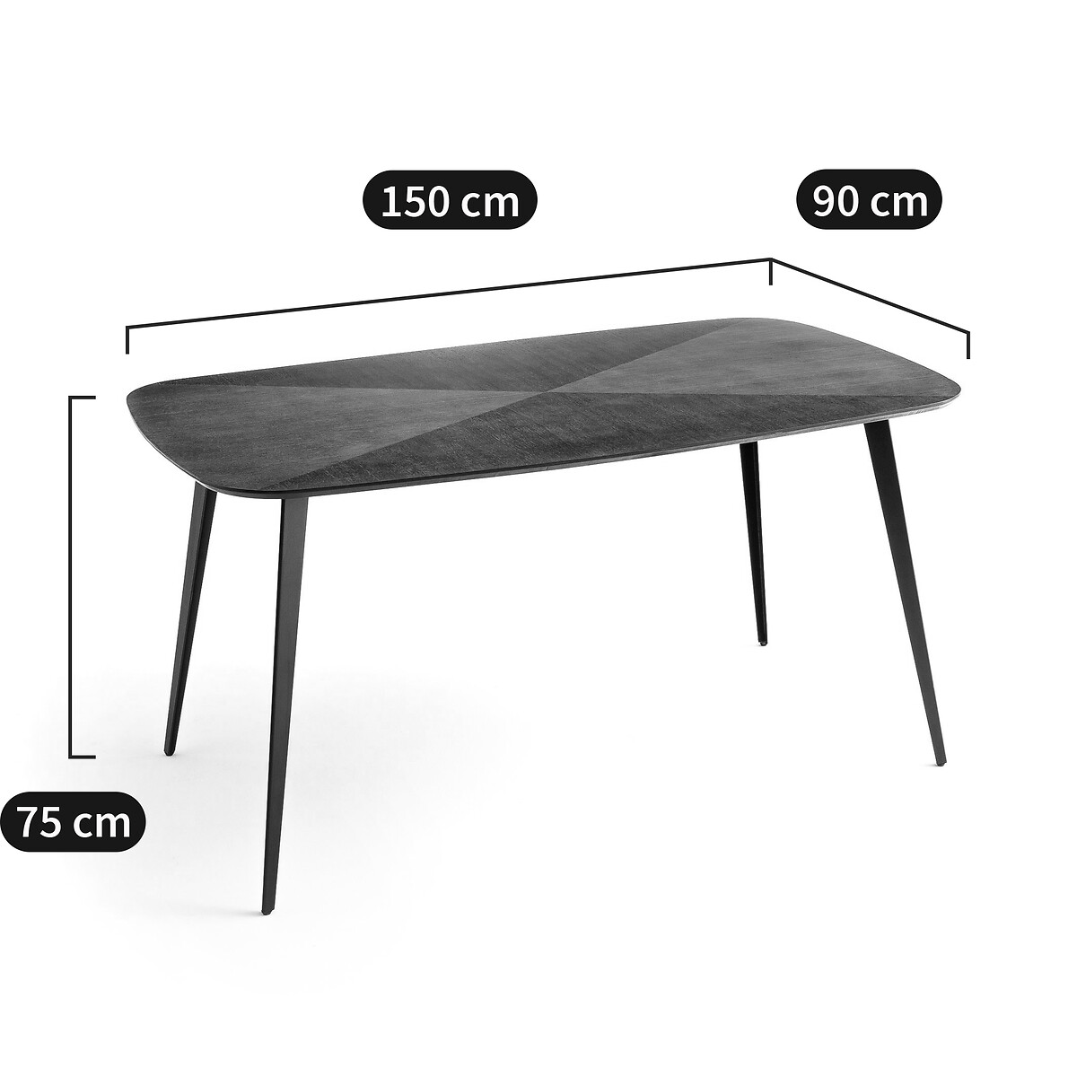 LA REDOUTE INTERIEURS<br>Mesa vintage, 6 pessoas. Watford