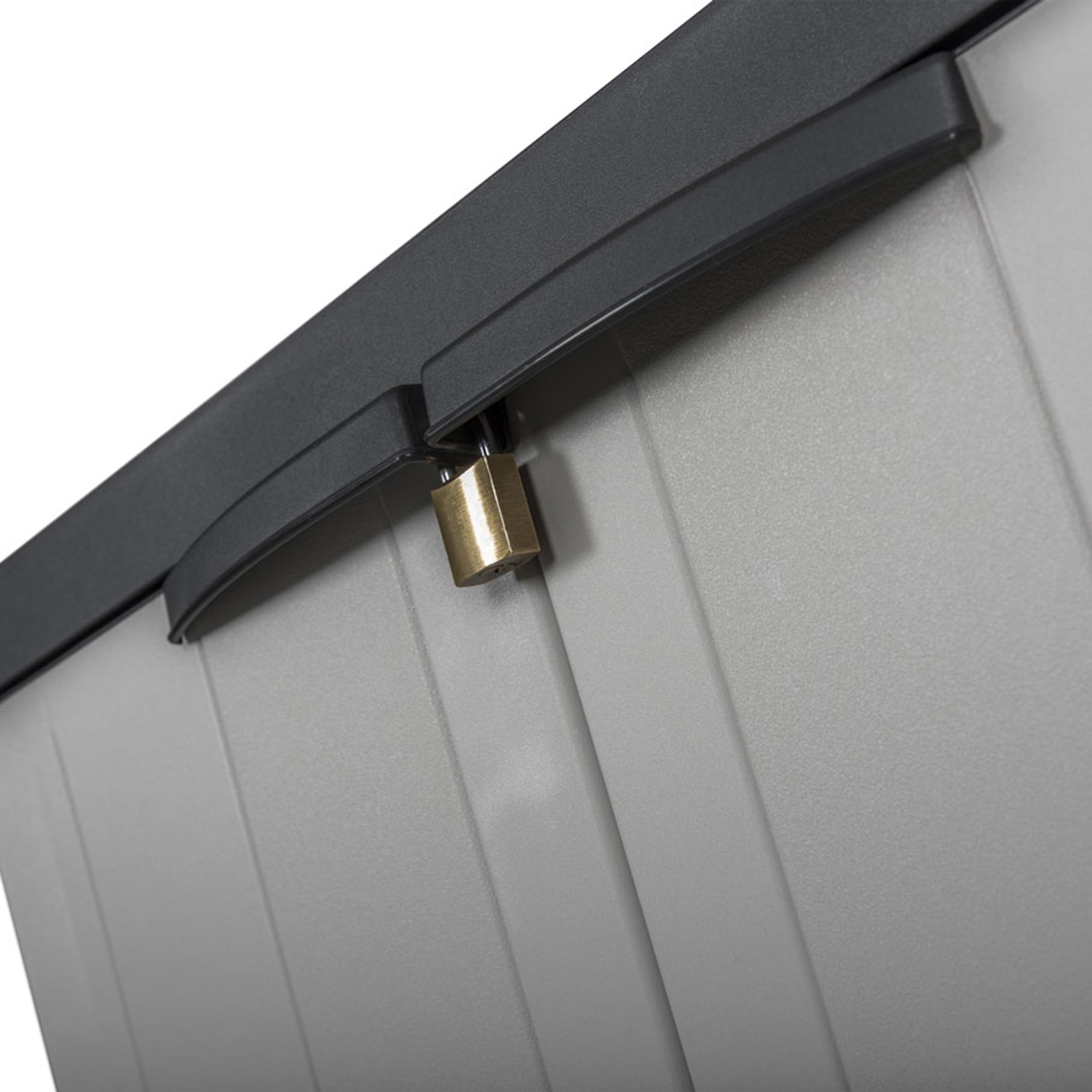 Universal-Beistellschrank - grau-schwarz - 85 cm hoch