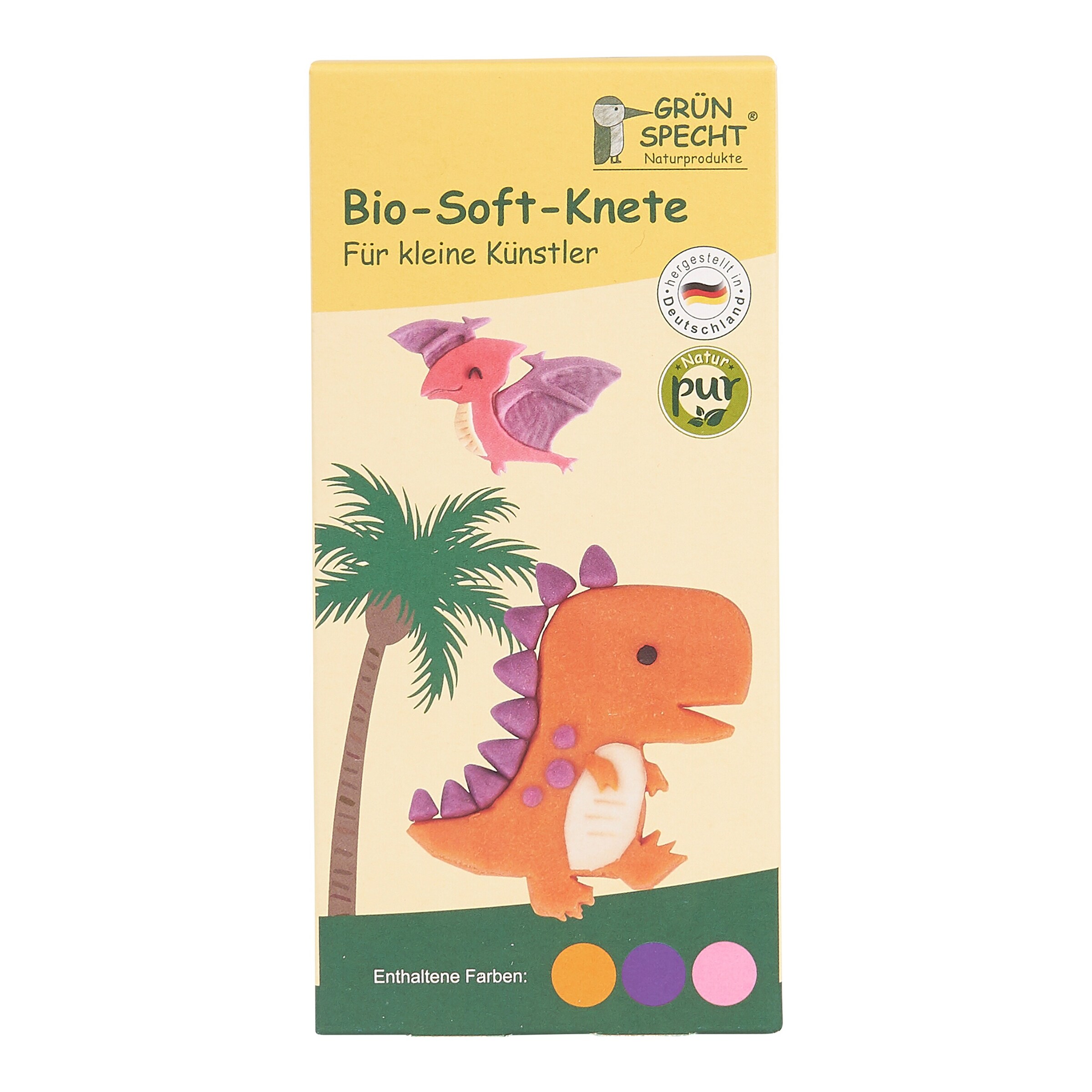 Grünspecht Bio-Soft-Knete 3 Farben