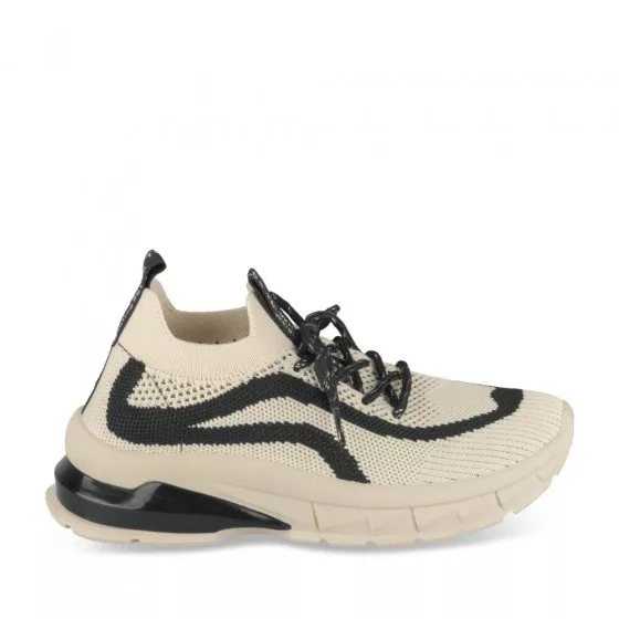 Baskets BEIGE LOVELY SKULL