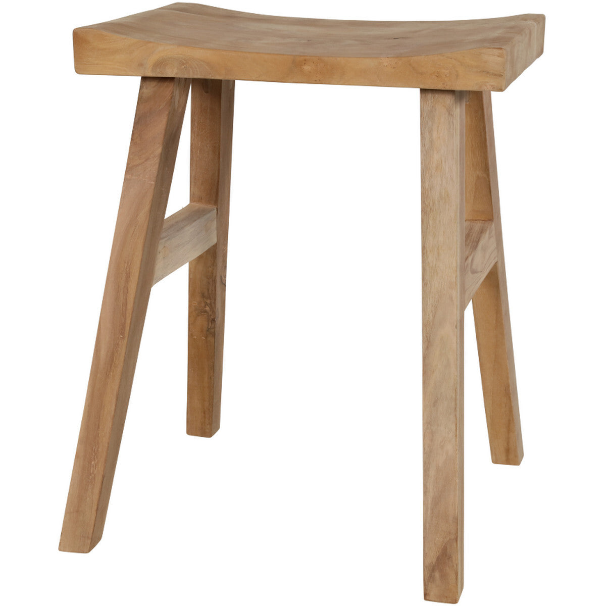 Lesli Living - Teak krukje 40x30x50 cm